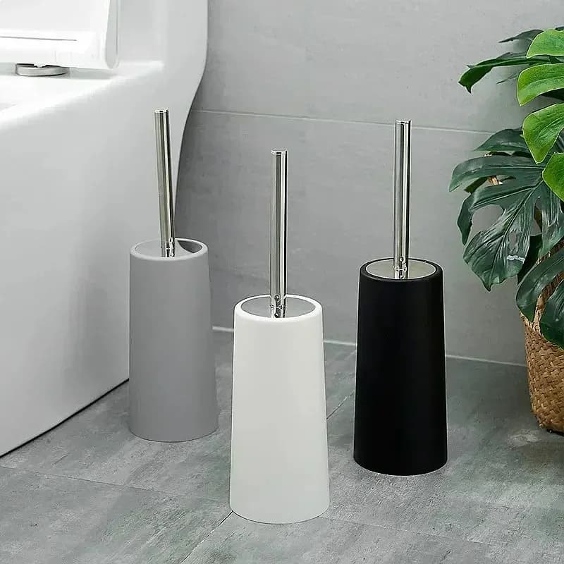 Creative Nordic Style Golden Toilet Brush with Holder WC Bathroom Cleaning Brush Set Household Floor Accessories