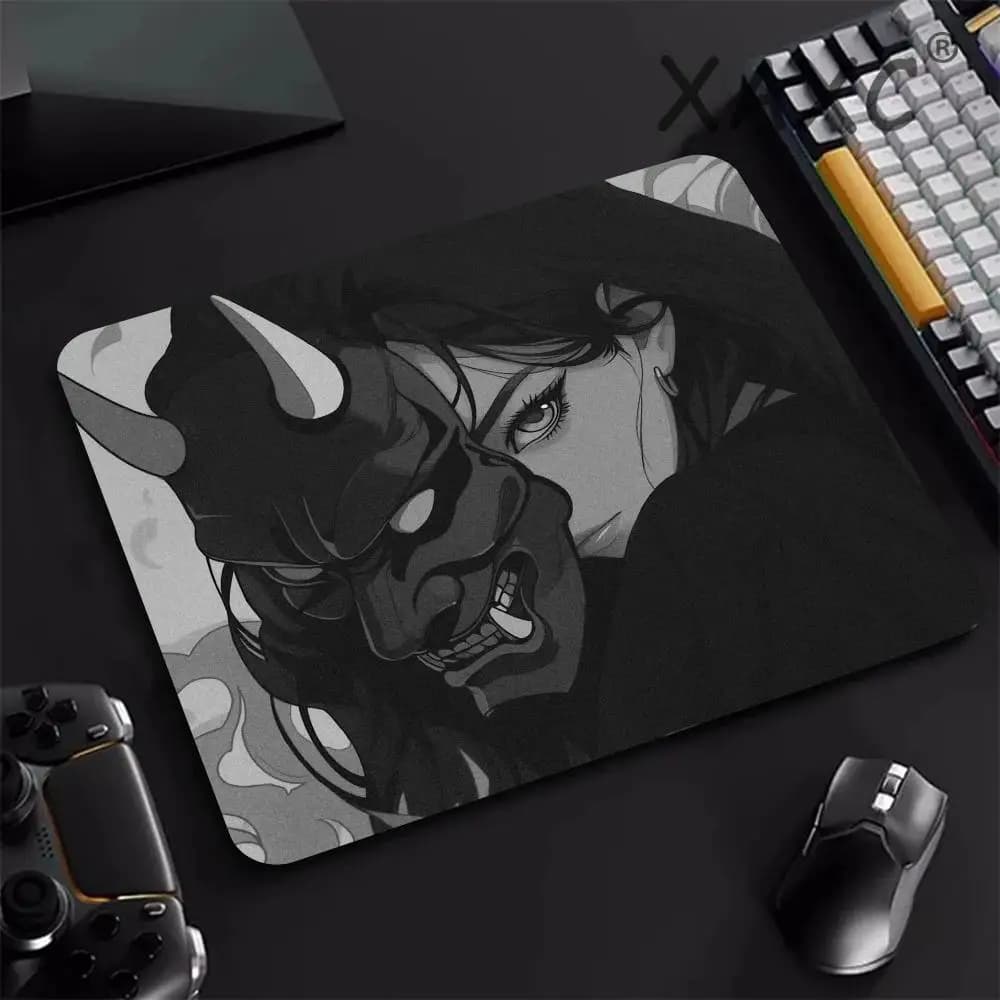 45x40CM maschera per Mousepad antiscivolo ragazza Speed Table Pad tastiera E-Sports Oni mouse Mat gioco professionale Premium sutura Edge Deskmat