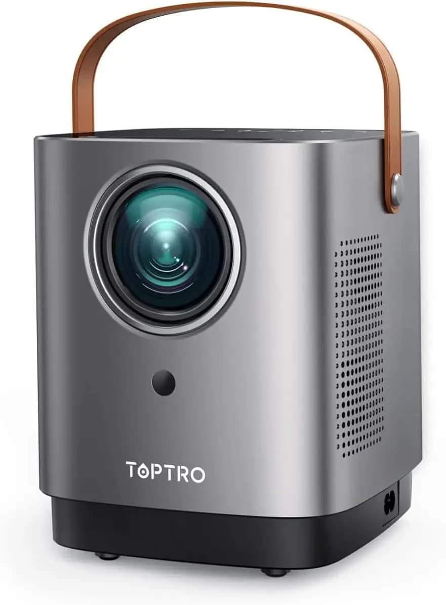 Mini Proiettore con WiFi 5G e Bluetooth, Schermo Touch 1080P Portatile per Telefono, TV Stick, HDMI