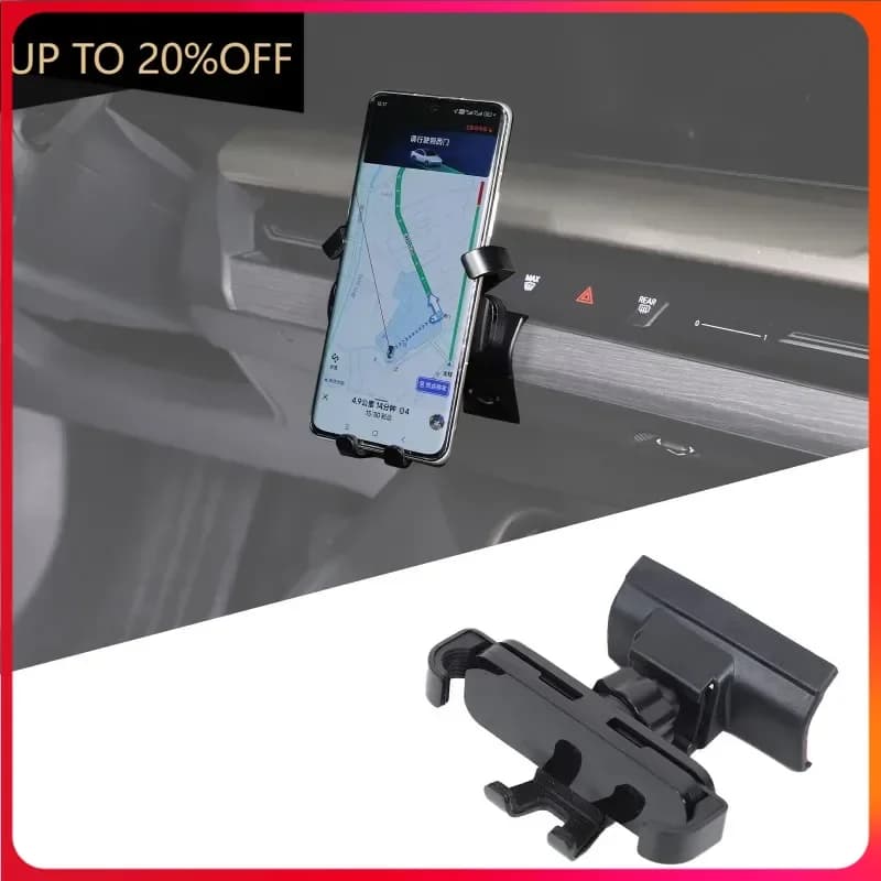 NUOVO! Supporto per telefono per auto per BMW Serie 5 G60 2024 2025 + Supporto per telefono cellulare con presa d'aria per controllo centrale per auto 360 ° Rotazione del telefono Ho