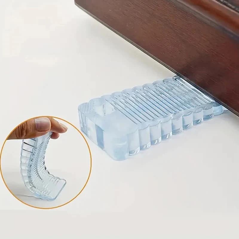 Fermaporta in Silicone Riutilizzabile Antiurto: Blocco Anti-Collisione per Maniglie di Porte di Casa e Ufficio