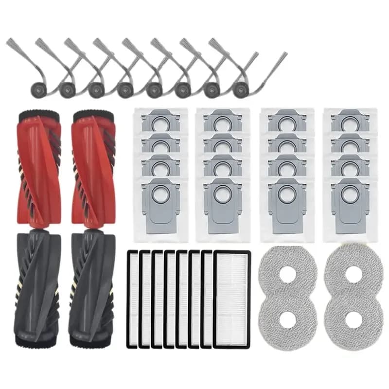 WZ-【DURABLE 】Vacuum Cleaner Spare Parts For Roborock Qrevo C Pro/Qrevo Curvc- Main Side Brush Filter Hepa Cloth Mop Pad Dust Bag