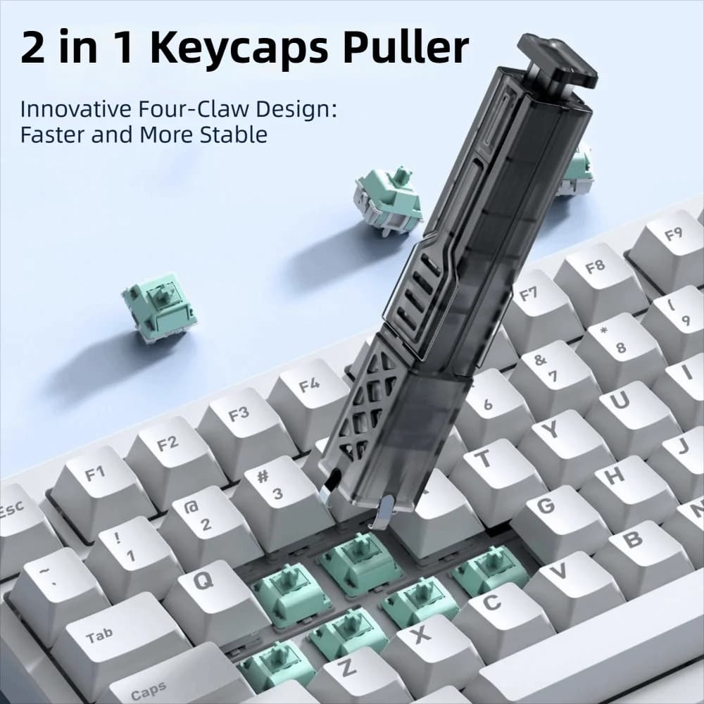 Keys Extractor 2 in 1, Multifunctional Tool to Remove and Replace Switches, Tool to Remove Mechanical Keyboards
