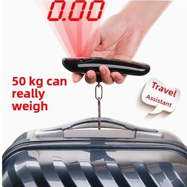 Bilancia elettronica portatile per bagagli da 50 kg/110 libbre Bilancia sospesa Bilancia da viaggio Valigia da viaggio