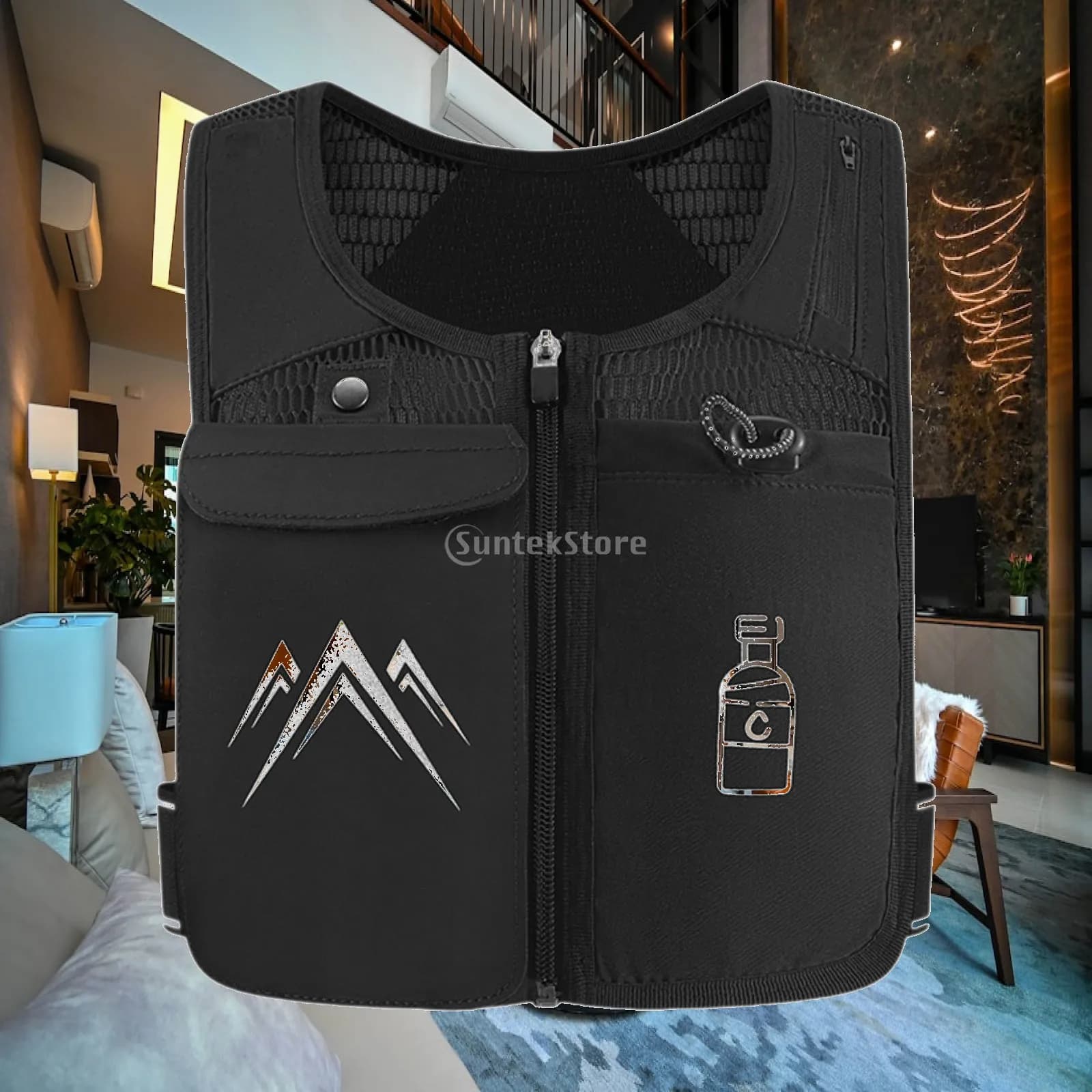 Hydration Vest Pack Runner Rucksack Adjustable Lightweight Sports Bag Running Backpack for Race Marathoner Trail Cycling Men