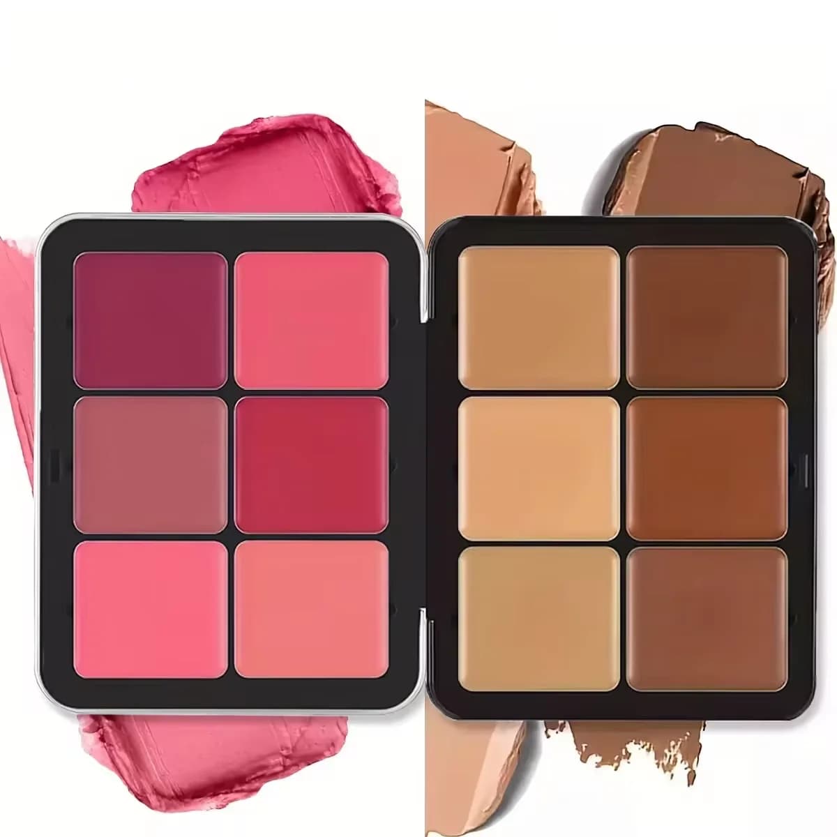 12 colour palette of concealers and fads Fad palette for matte and highlighted makeup
