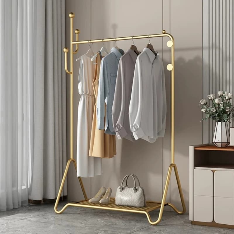 Hallway Wall Clothes Stand Metal Modern Shelf Luxury Clothes Stand Hangers Hat Appendiabiti Da Parete Furniture Living Room