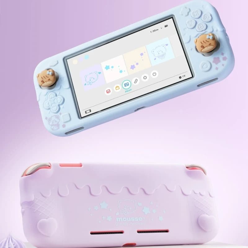 Nuovo articolo Mikko Switch Lite Guscio protettivo Set protettivo all-inclusive Accessori per giochi Anticaduta Simpatico giocattolo per decorazioni per cartoni animati per ragazze