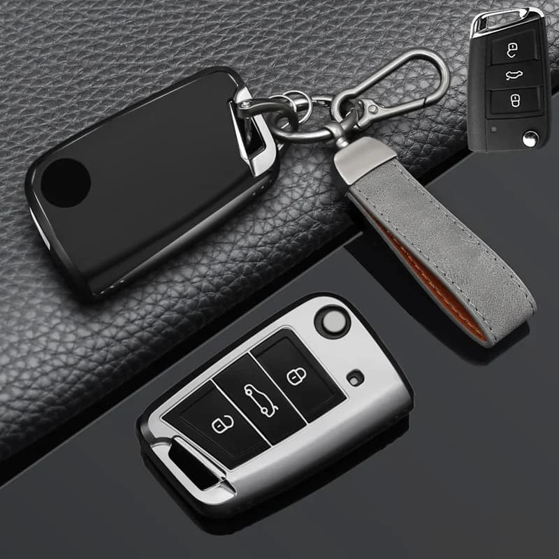 Cover for Auto Key to 3 Foldable buttons for VW GOLF 7 MK7 SKODA SEAT 2014 2015 2016 FOB HULL OCTAVIA COMBI LEON IBIZA CUPTRA