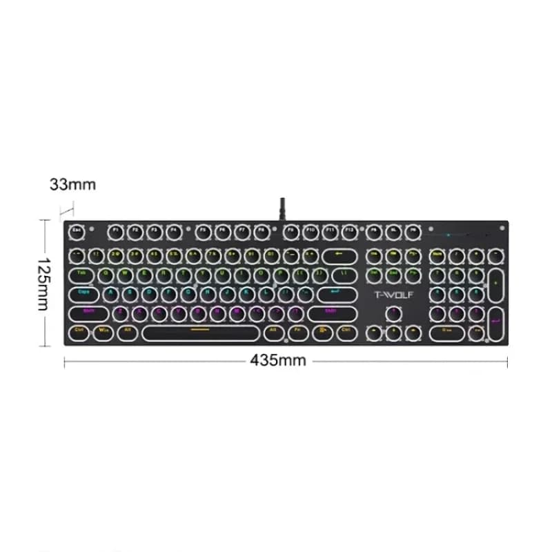 Mechanical RGB Keyboard Mouse Headset Combination Wired Desktop 104 Keys Gaming Keyboard Computer Case
