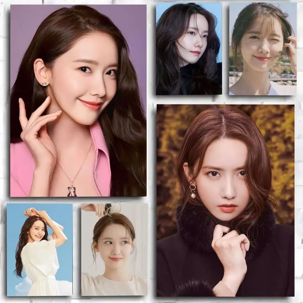 Diamond Painting Cross Stitch 1PC K-Pop Idol Yoona poster Self-adhesive Art Waterproof Paper Sticker Coffee HouseWall Decor
