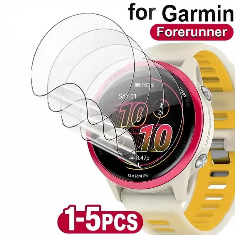 1-5Pcs Hydrogel Film For Garmin Fenix 8 7 7X 7S Pro Forerunner 220 230 235 935 945 955 255 265 965 620 630 Screen Protector