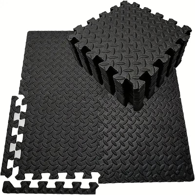 16 pcs waterproof fitness mat anti slip floor protection cushioning mat for joining exercises tile for training yoga power