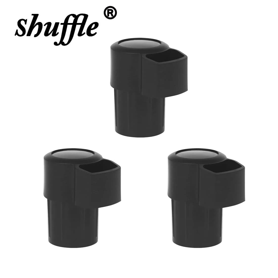 3Pcs Saxophone Plug Anti Button Collision Alto Saxophone Bent Neck Plug ABS Black Protector Woodwind Musical Instrument Parts