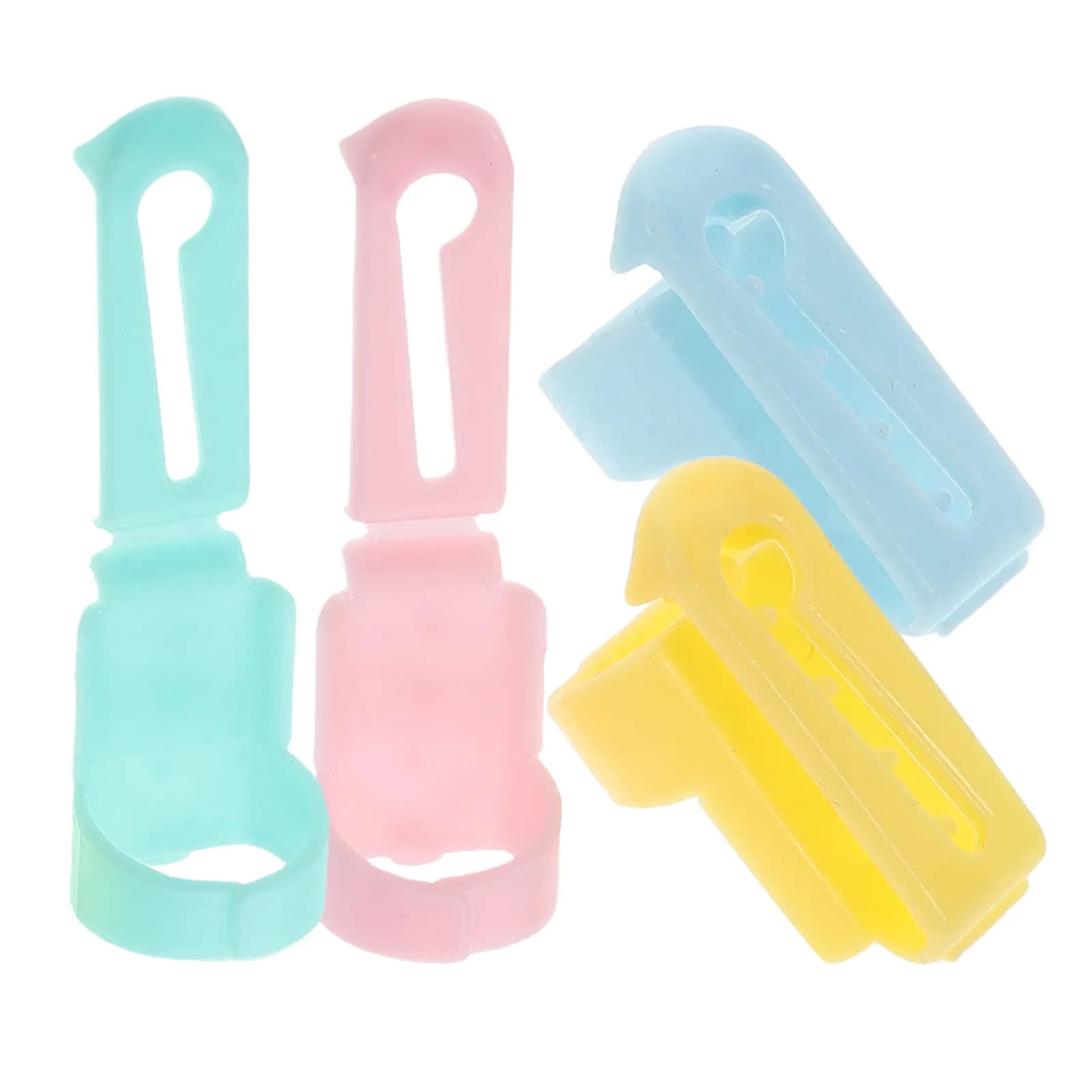 Set di 4 Divisori per Filati, Strumenti per Lavoro a Maglia, Kit Fai-da-Te per Maglioni, per Principianti ed Esperti, Comodo Anello Guida Filato, Tensionatore per Uncinetto