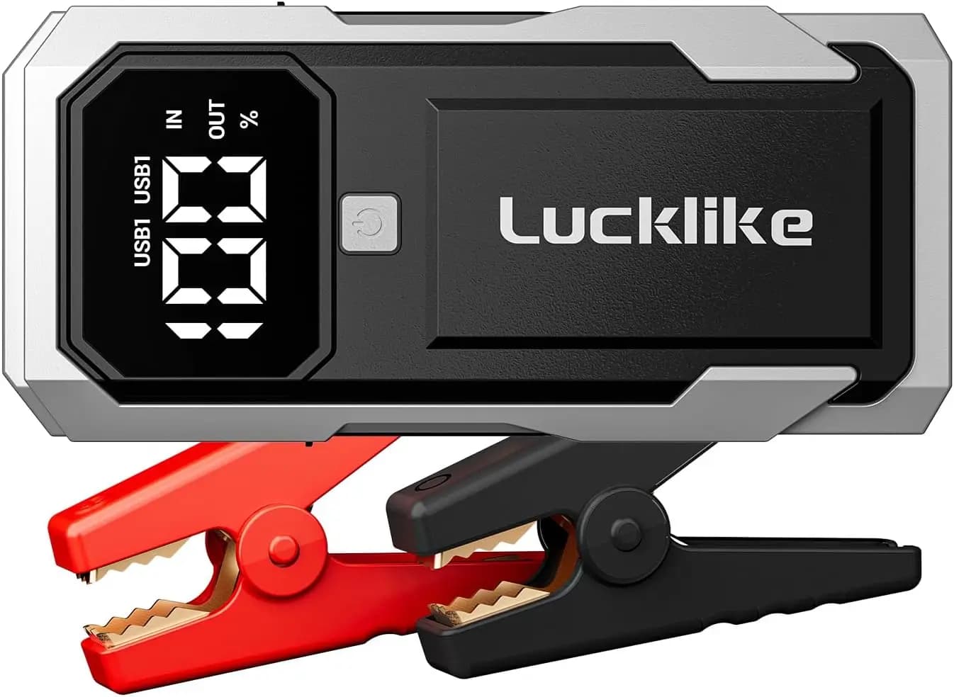 Avviatore portatile per batteria per auto 12V, per motori a gas da 8,0 litri/7,0 litri, con Power Bank e luce di emergenza