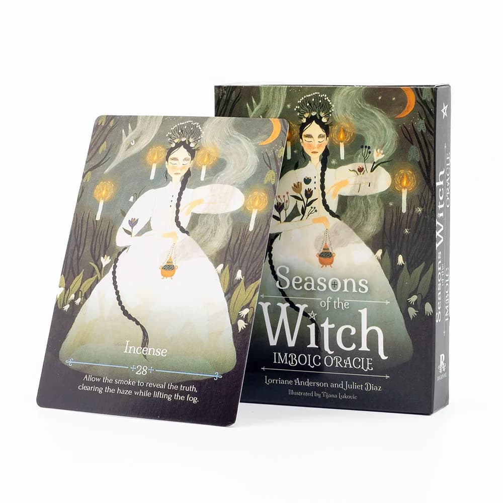 Seasons of The Witch Imbolc Oracle Tarot Board Game 44 Cards for Spiritual Guidance 10.4*7.3cm