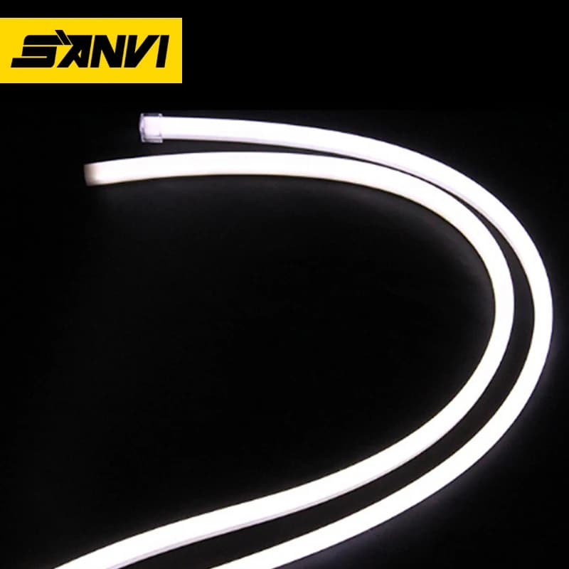 LED DRL Car Light 600mm 850mm bianco giallo Led Daytime Running Light per Car Headlight Assembly 12V 24V Strip accessori per auto