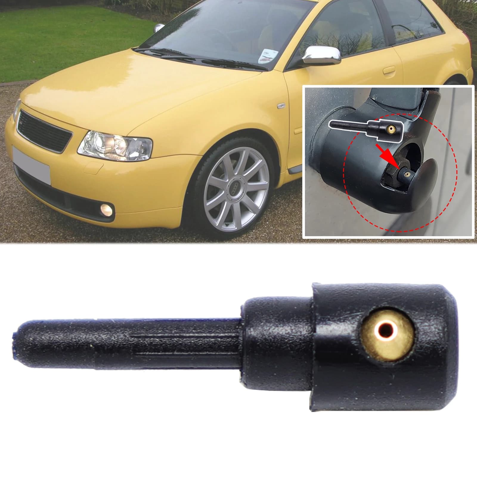 Auto Parabrezza Posteriore Rondella Jet Tergicristallo Ugello Per Audi A3 8L 1997 - 2000 2001 2003 A4 B5 8D 1995-2001 A6 4B5 C5 1998- 2004 2005