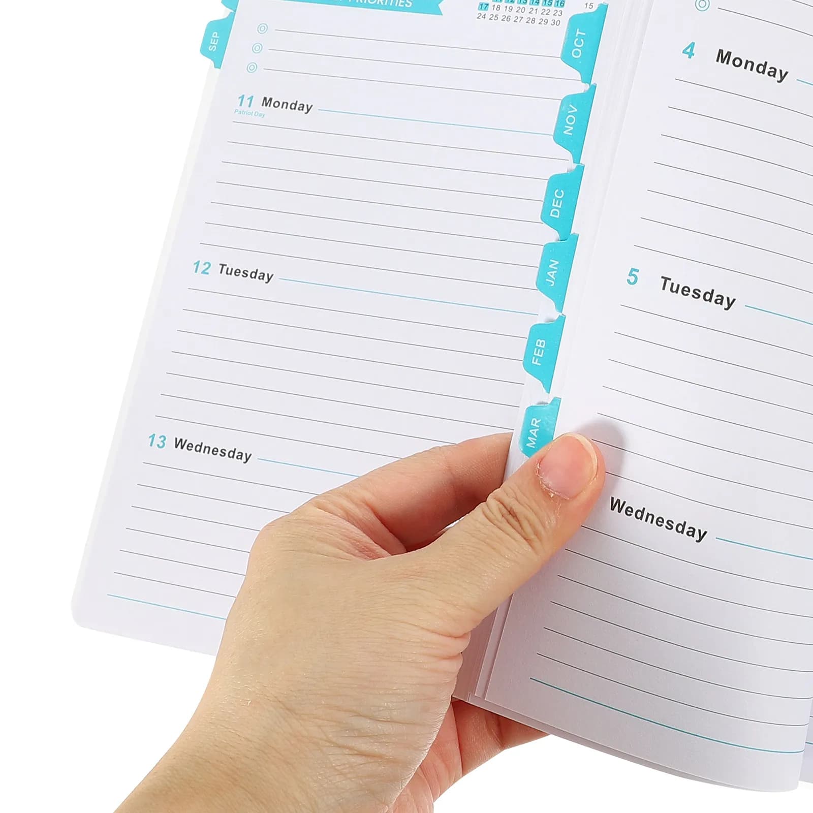 Quaderno Planner dall'aspetto semplice ed elegante, organizer per ufficio e scuola, copertina robusta che impedisce l'uscita dell'inchiostro, per uso quotidiano, quaderno per scrittura.