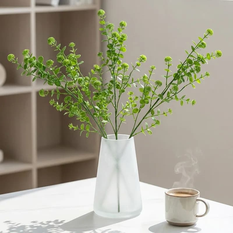Foglie Verdi Artificiali per Decorazioni da Giardino, Accessori per Composizioni Floreali Fai-da-Te, Decorazioni per Matrimoni e Casa, Piante Finte