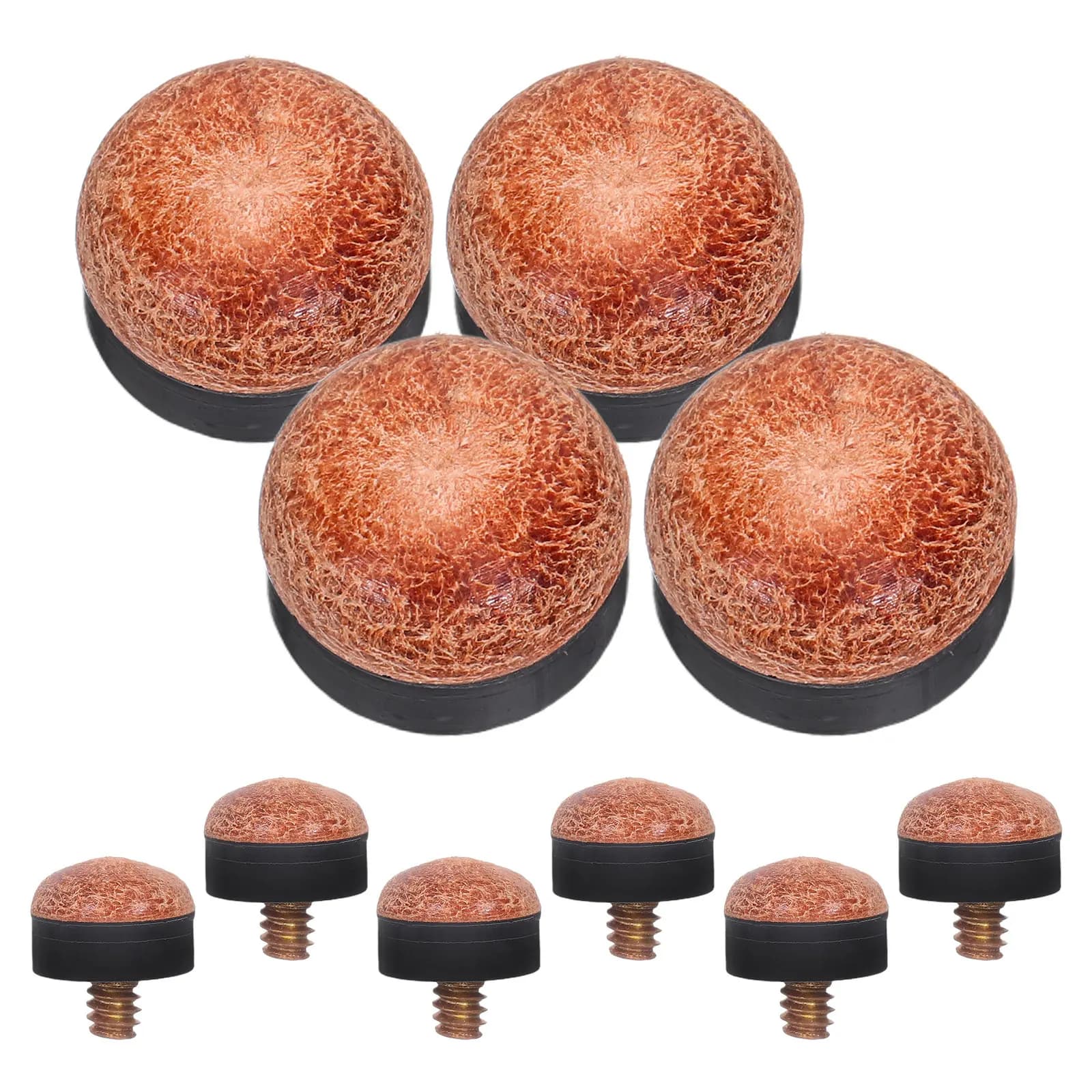 10 Pezzi Punte per Stecca da Biliardo Avvitabili da 13mm, Kit di Riparazione per Stecche da Biliardo, Punte di Ricambio per Biliardo, Embout per Canna da Biliardo