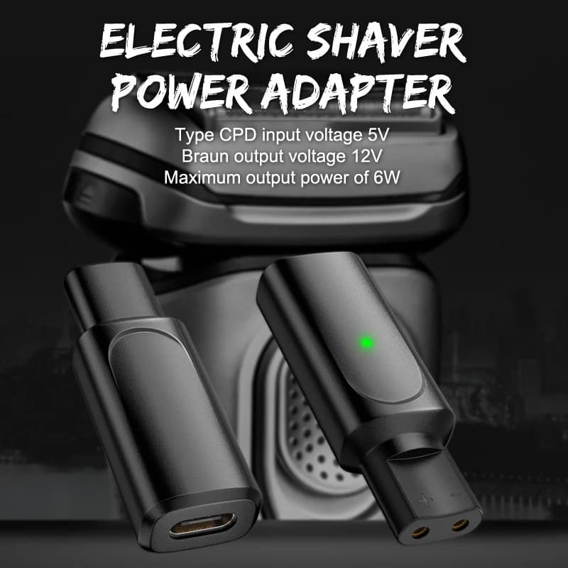 Adapter Charger Converter for Razor Type C for Braun Series 3 7 9 XT HC Charger Adapter Converter for Braun series
