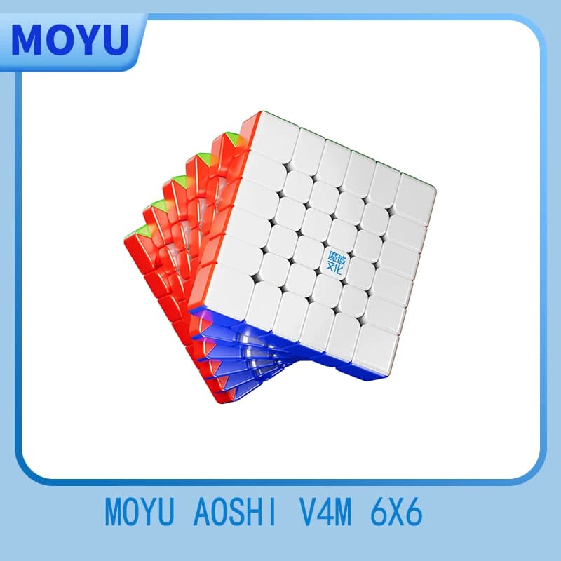 Nuovo Moyu Aoshi V4 6x6x6 Cubo Magico Magnetico di Velocità Senza Adesivo Cubo Professionale Giocattoli Aoshi WR M 6x6 Cubo Magico Puzzle Giocattolo