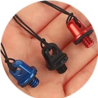 【U】 Maniglia da 1/4 di pollice Vite per fotocamera Adattatore ad anello D da 1/4 "con cinturino regolabile per cordino per treppiede Photo Studio
