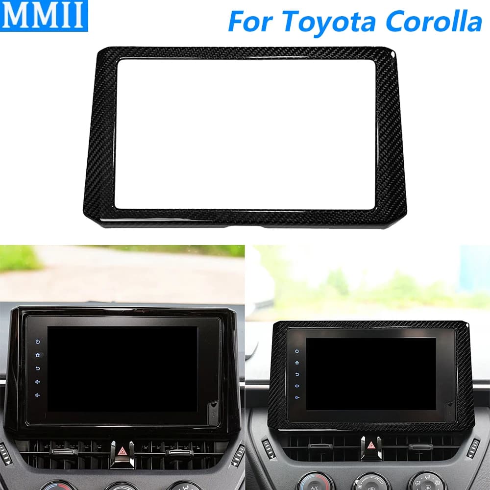 Per Toyota Corolla GR 2023 2024 2025 Reale A Secco In Fibra di Carbonio Console Centrale Pannello Dello Schermo di Navigazione Accessori Auto Modifica