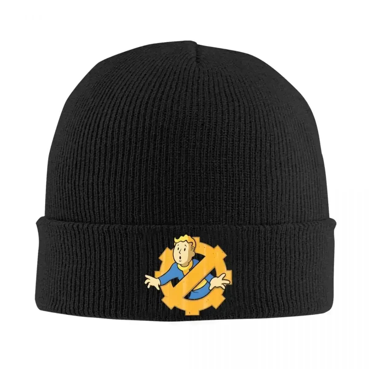 Cappelli Beanie V-Vault Busters, Cappello Lavorato a Maglia, Termico Elastico Kpop, Berretti Invernali con Grafica Y2K, Regalo di Compleanno