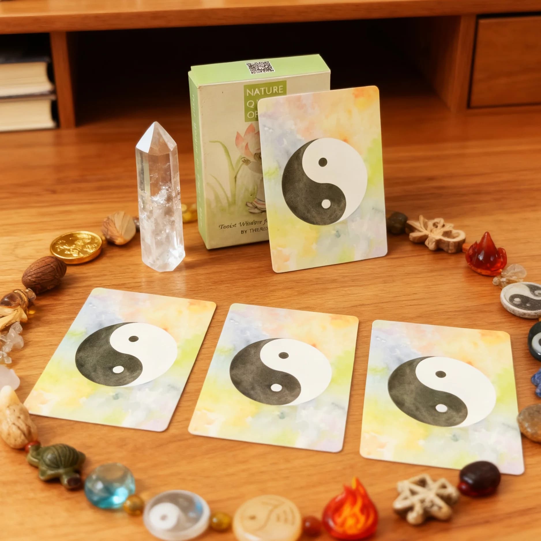Nature Quest Oracle Oracle Cards Giochi da tavolo Gioco di carte da gioco per feste in inglese Tavolo da gioco per divinazione del destino