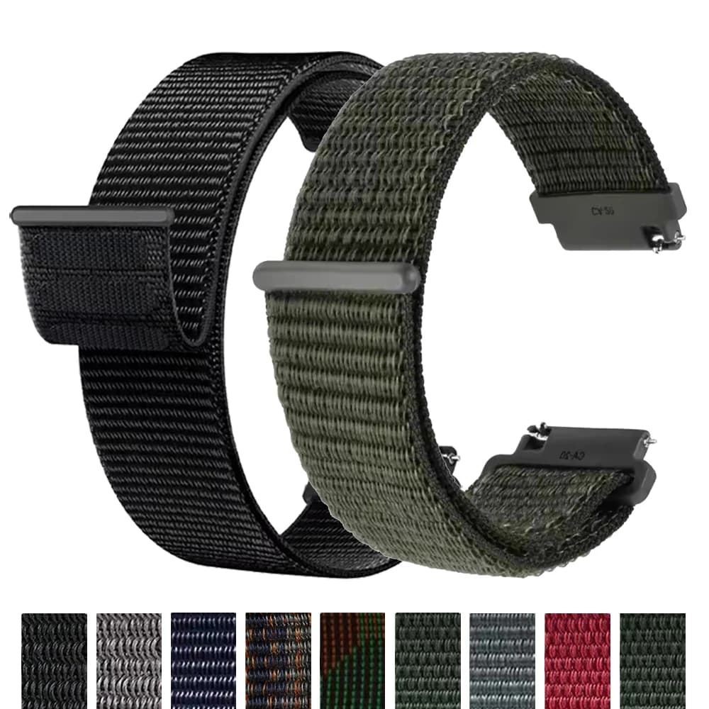 Cinturino in nylon da 22mm 20mm per TicWatch Pro 3 Ultra GPS/GTH 2 cinturino in velcro per braccialetti TicWatch Pro/E3/S2/GTX/GTW Correa