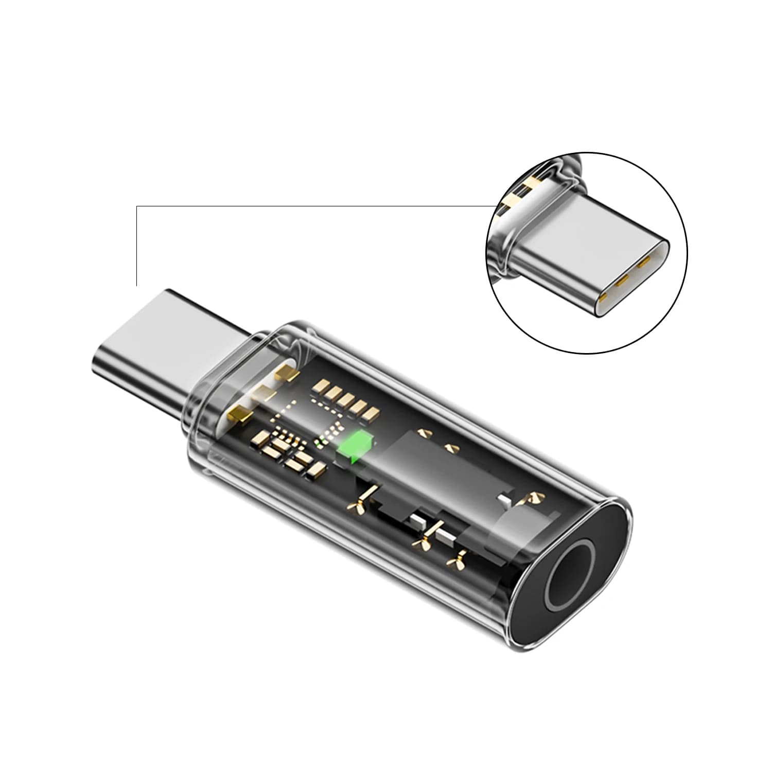 Adattatore Audio USB Type-C Maschio a Jack 3.5mm Femmina a 4 Poli TRRS, Convertitore per Cuffie CTIA OMTP per Smartphone e Auto