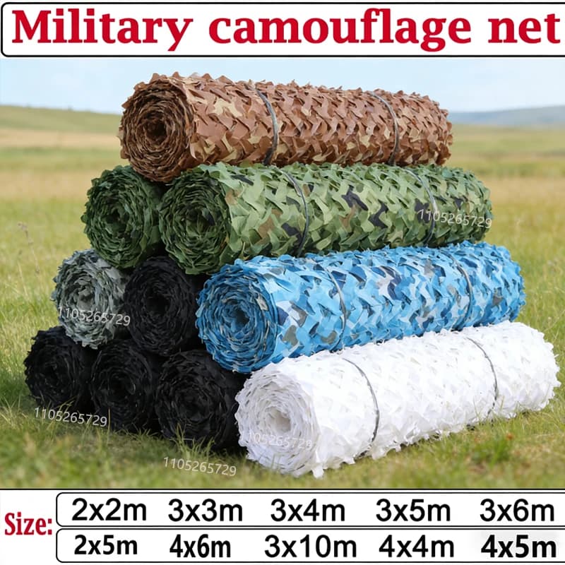 Military Camouflage Net, Pavilion Camouflage Net, Shadow Garden Decoration Net, Green Jungle Camouflage, Beige