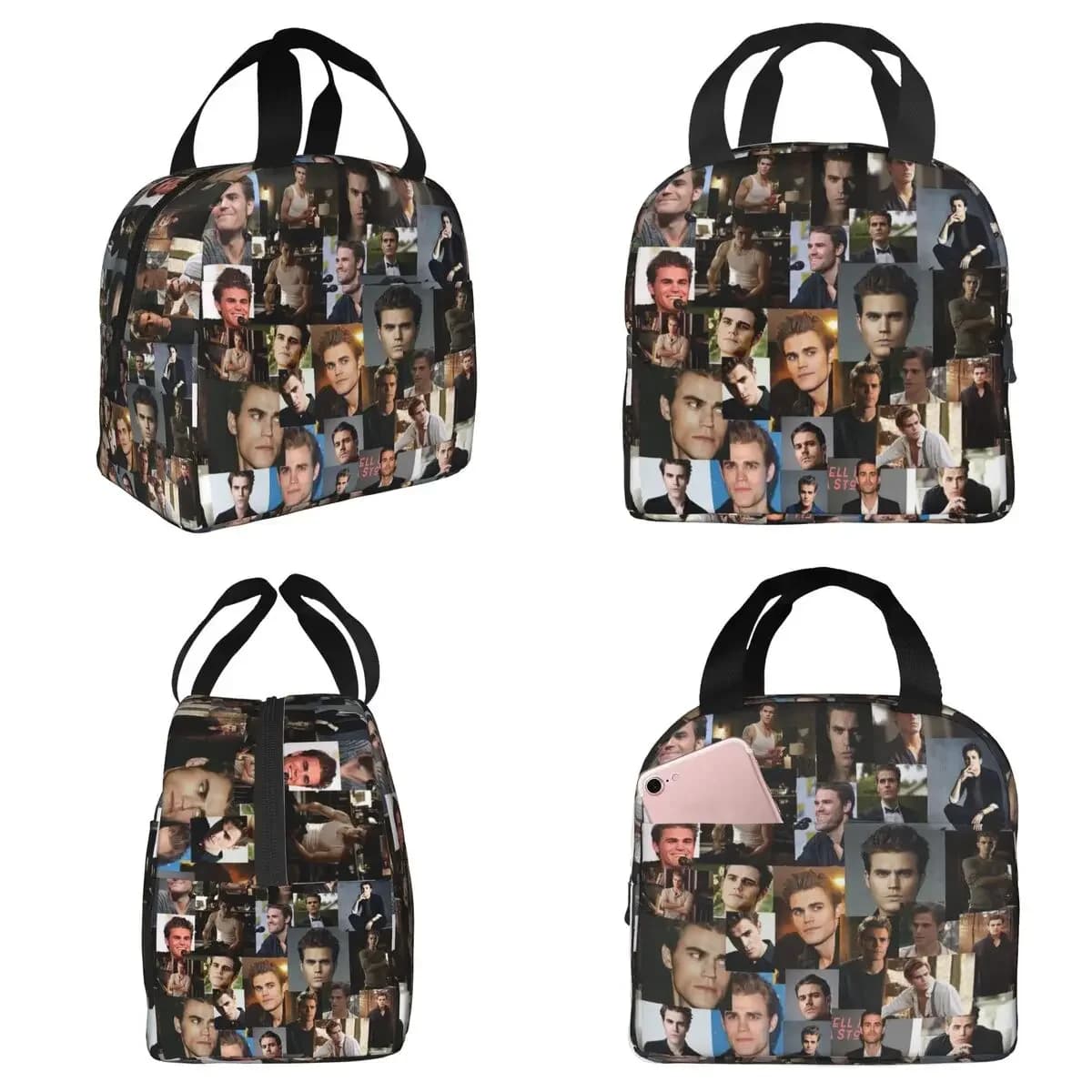 Paul Wesley Insulated Lunch Bag for Women Office Cooler Thermal Food Box Tote Portable Lunch Boxes Container
