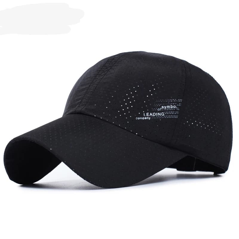 Berretto da baseball ad asciugatura rapida Cappello traspirante in rete per sport all'aria aperta per uomo Berretto regolabile da golf per escursionismo portatile da pesca Sunbonnet