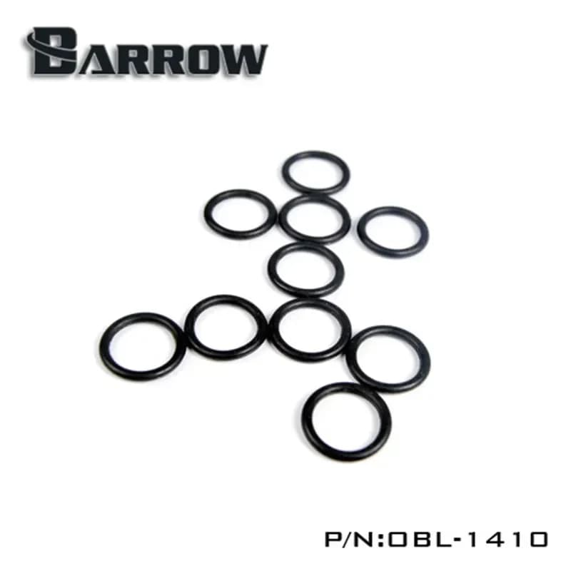 10pcs/lot G1/4 Universal Water Cooling Fitting Rubber Ring Seal Silica Gel O-Ring Black Luminous Green OG-1410 /OBL-1410
