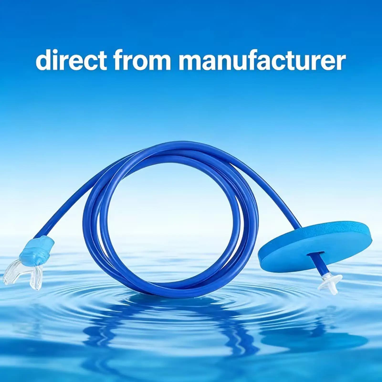 Respiratore a Secco Completo, Tubo per Respirazione Ergonomico in Silicone Anti-Soffocamento per Snorkeling, Nuoto e Allenamento in Acque Libere