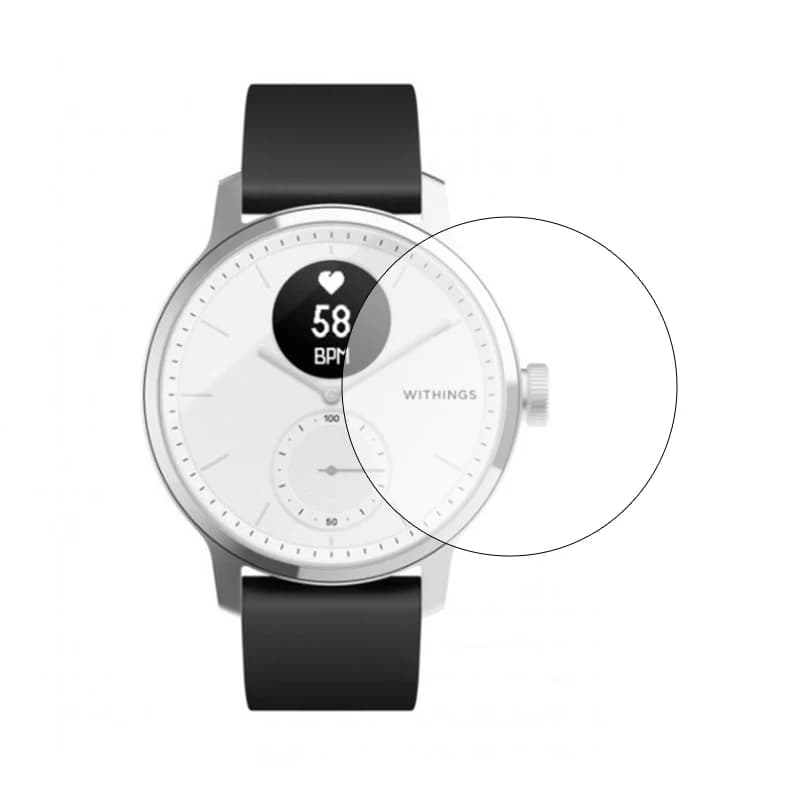 Pellicola protettiva morbida per Withings ScanWatch 2 38mm 42mm/Acciaio HR 36mm 40mm/Move/Light/Nova Sport Watch Protezione schermo
