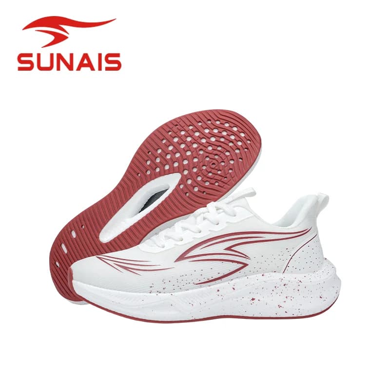 SUNAIS Unisex Casual Sneakers Breathable Mesh Anti-Torsion Bounce Cushion Running Shoes 836117