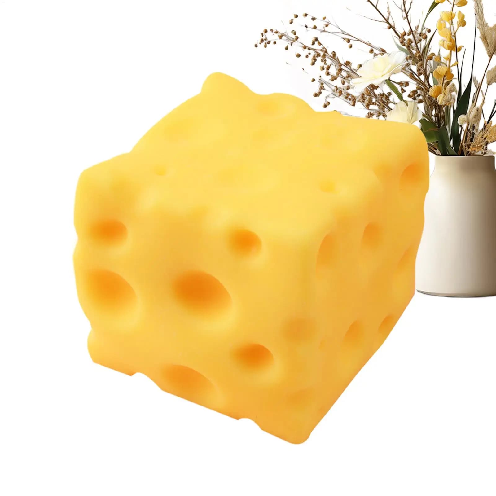 Giocattolo Antistress a Forma di Formaggio, Giocattolo Sensoriale a Lenta Risalita per Alleviare lo Stress, Giocattoli Antistress da Spremere per Bambini, Adulti, Studenti, Lavoratori d'Ufficio, Casa