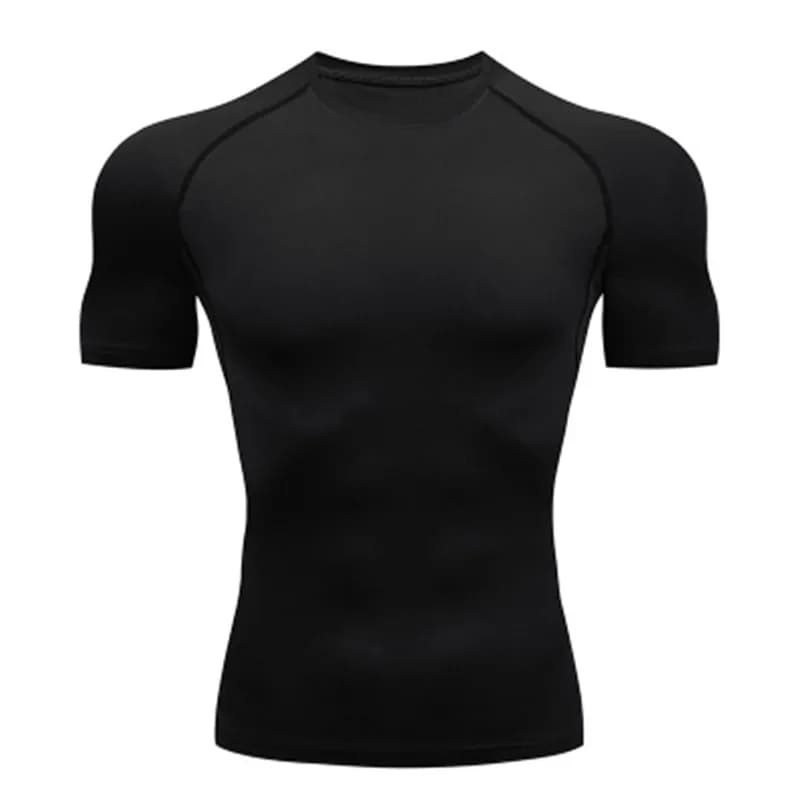 T-shirt da uomo Allenamento all'aperto Fitness Palestra Jogging Corsa Felpa Bat/-Uomo Camicie a compressione Stretto Elastico Traspirante