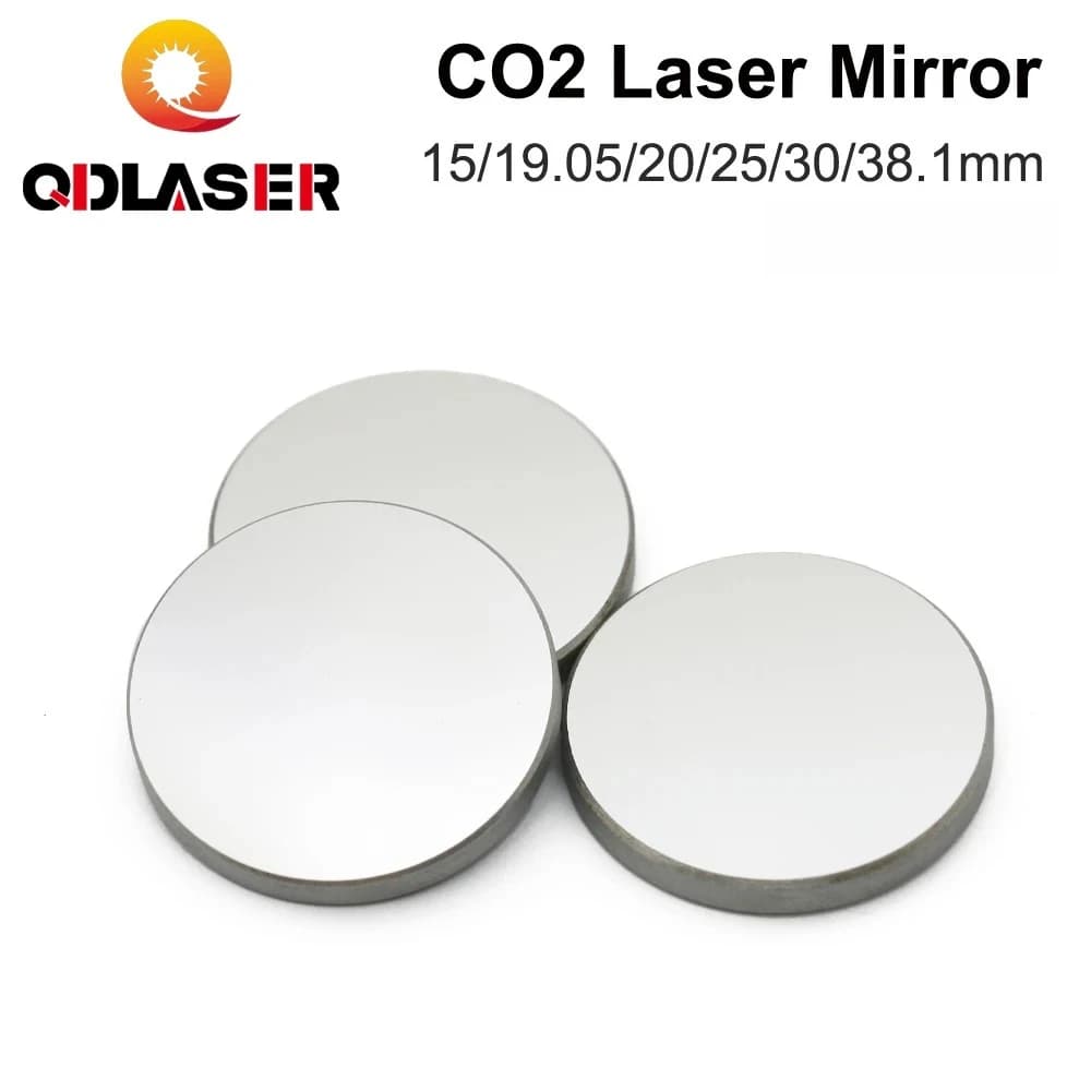 QDLASER Specchio laser CO2 3 pezzi Specchio Dia.15 19,05 20 25 30 38,1 mm Spessore 3 mm per macchina per incisione taglio laser CO2