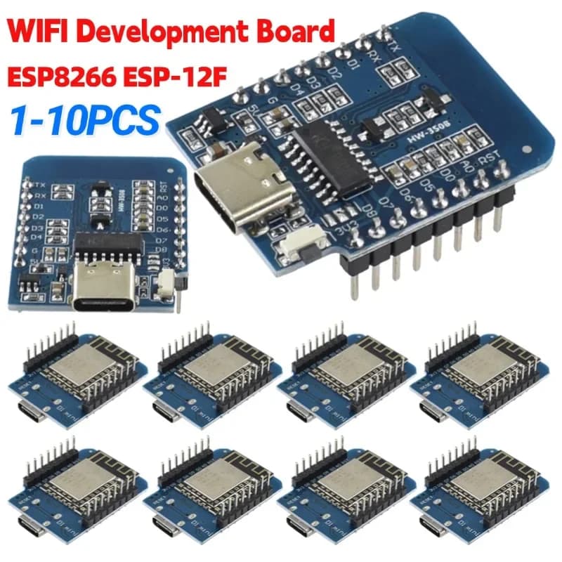1-10PCS ESP8266 ESP-12F D1 Mini WIFI Scheda di Sviluppo CH340 Tipo-C NodeMcu Lua WIFI Modulo Scheda di Sviluppo Per Arduino
