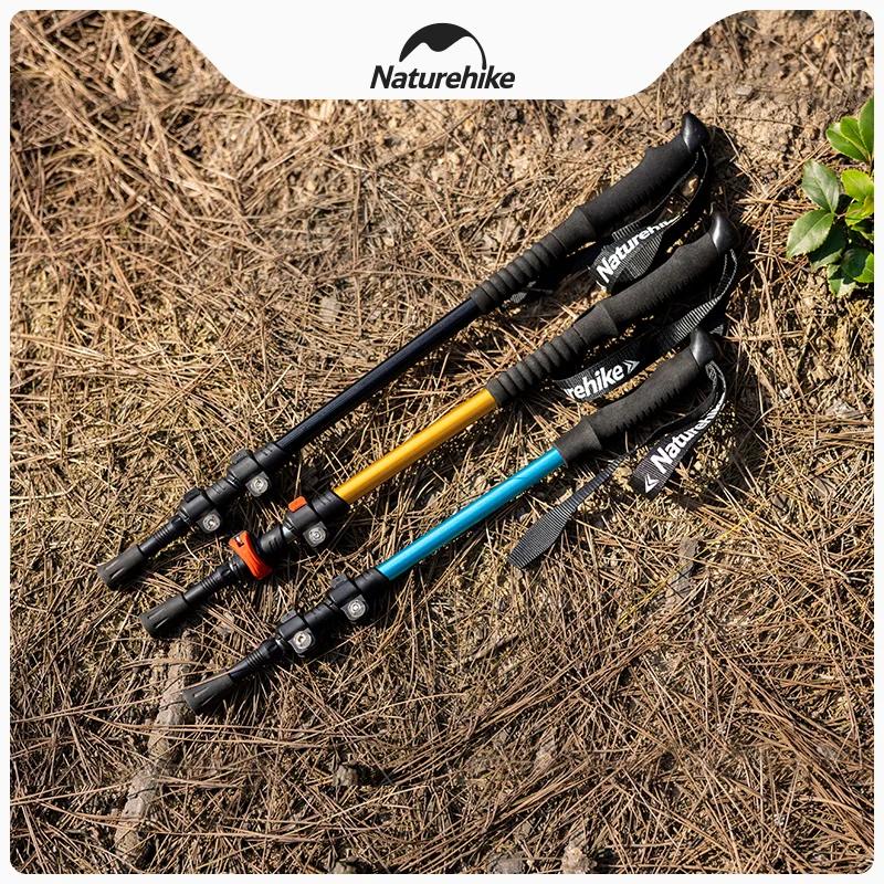 Naturehike Alpenstocks Trekking ultraleggero Palo pieghevole Walking Bastoni da trekking campeggio famiglia Alpenstocks 1pz