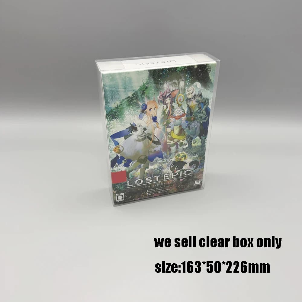 Custodia trasparente Scatola in PET per PS5 NS LOST EPIC Deluxe Edition Scatola di protezione display versione JP in edizione limitata