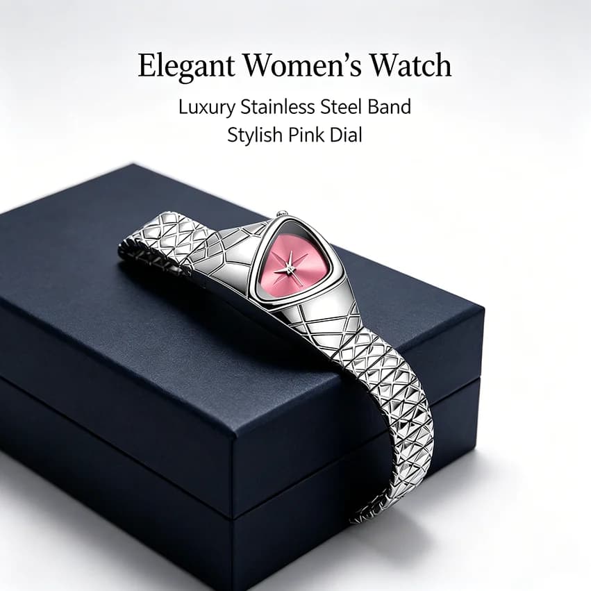 Orologio da Donna di Lusso con Cassa Triangolare, Cinturino in Metallo Trapuntato con Diamanti, Bracciale alla Moda, Orologio da Polso al Quarzo, Vendita all'Ingrosso 2026