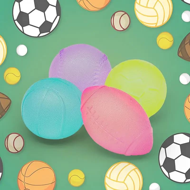 Giocattolo Antistress a Forma di Pallone da Calcio, Basket, Rugby, Giocattolo Sensoriale per Alleviare Stress e Ansia, per Bambini e Adulti, Ufficio