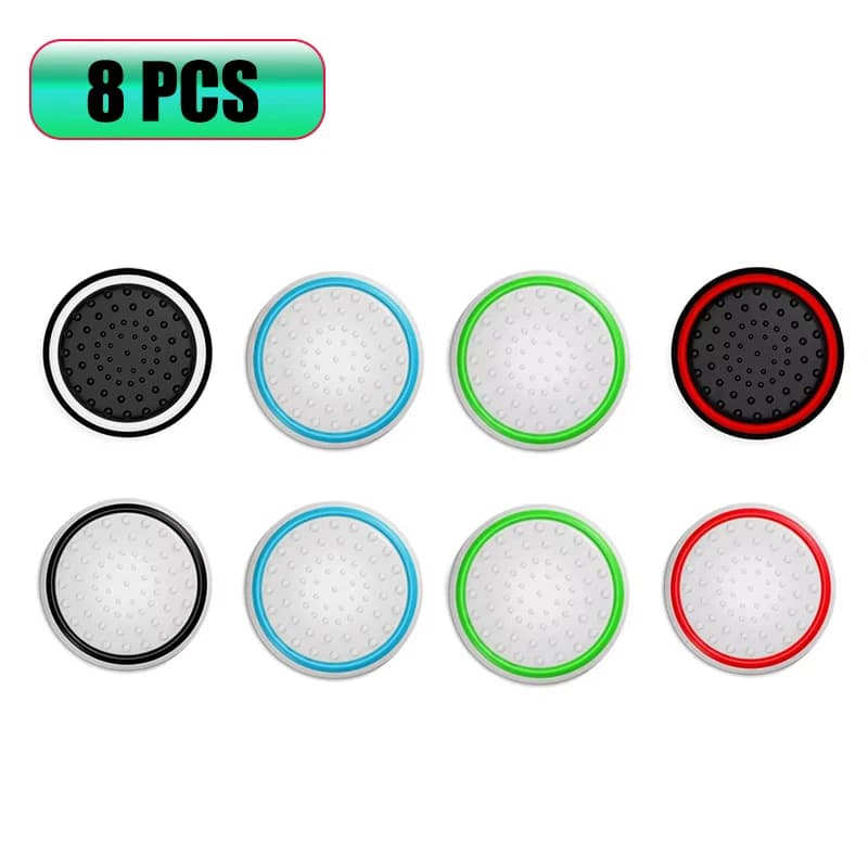 8 pezzi Thumb Stick Grip Caps Cover per PS5 PS4 Silicone Luminoso Joystick Grips Caps per Xbox 360 One Series X/S Controller